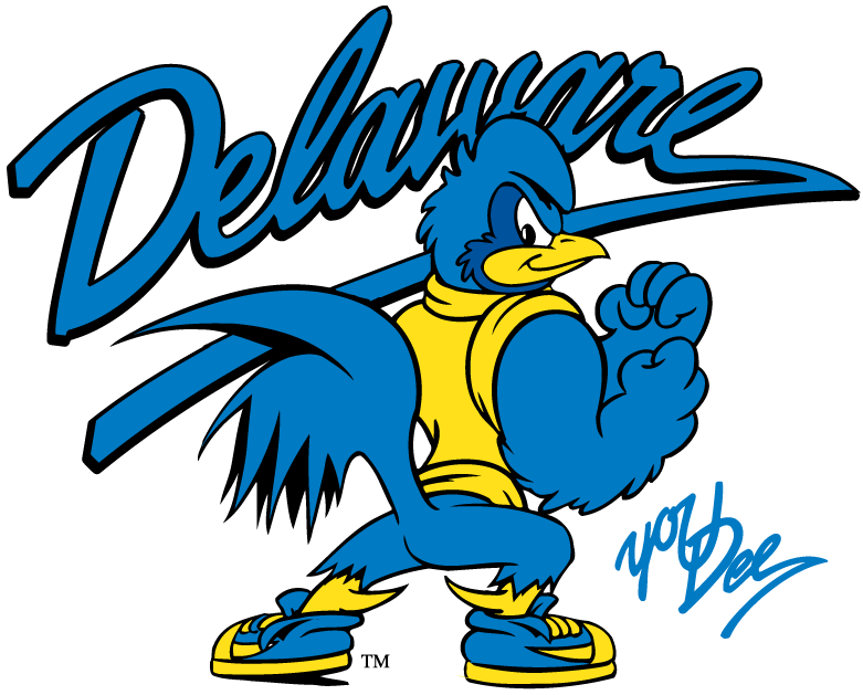 delaware blue hens 1993-pres mascot logo v6 diy iron on heat transfer